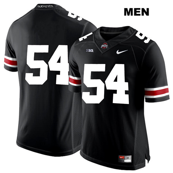 Ohio State Buckeyes Men's Matthew Jones #54 White Number Black Authentic Nike No Name College NCAA Stitched Football Jersey II19U37JR